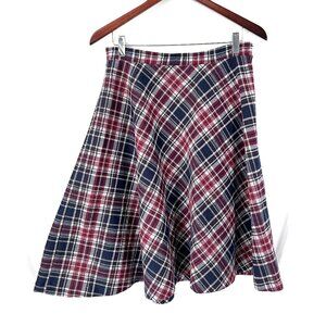 Vintage 70s Sears Robuck the fashion place plaid schoolgirl skirt academia M 29